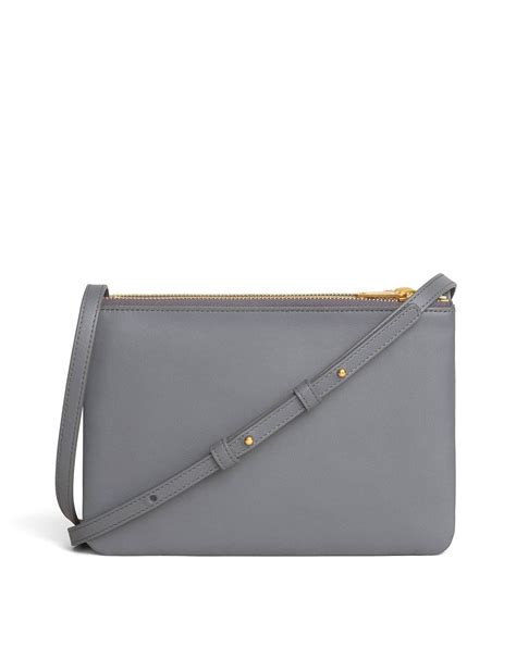 celine trio gray|Large Trio bag in smooth lambskin .